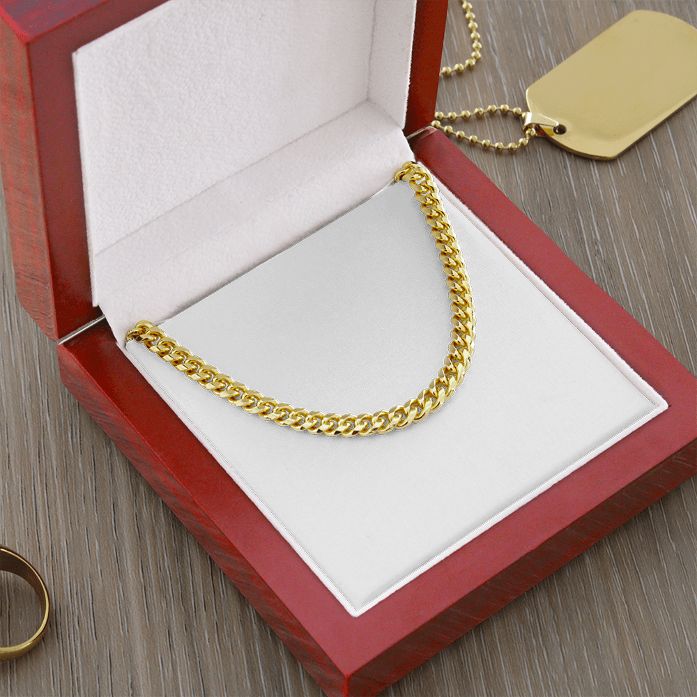 Cuban Link Chain Necklace for Men - Premium Gold/Silver Thick Chain Jewelry