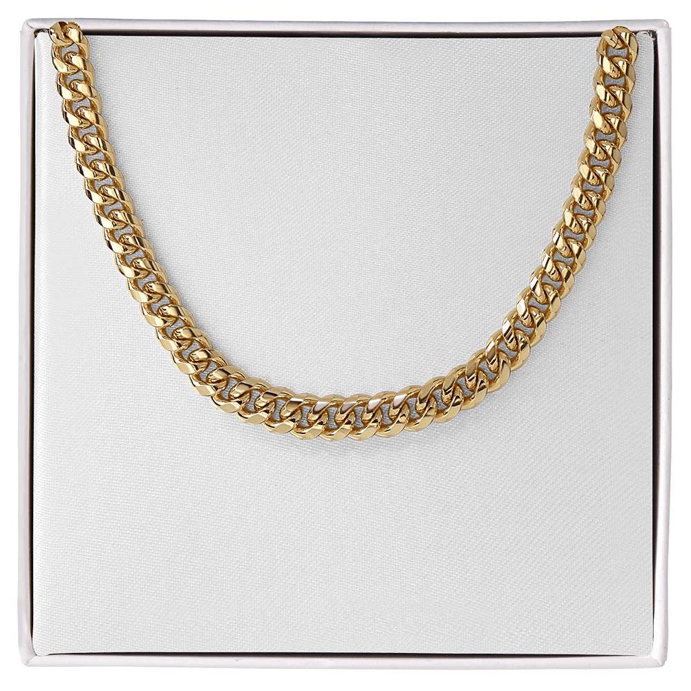 Cuban Link Chain Necklace for Men - Premium Gold/Silver Thick Chain Jewelry