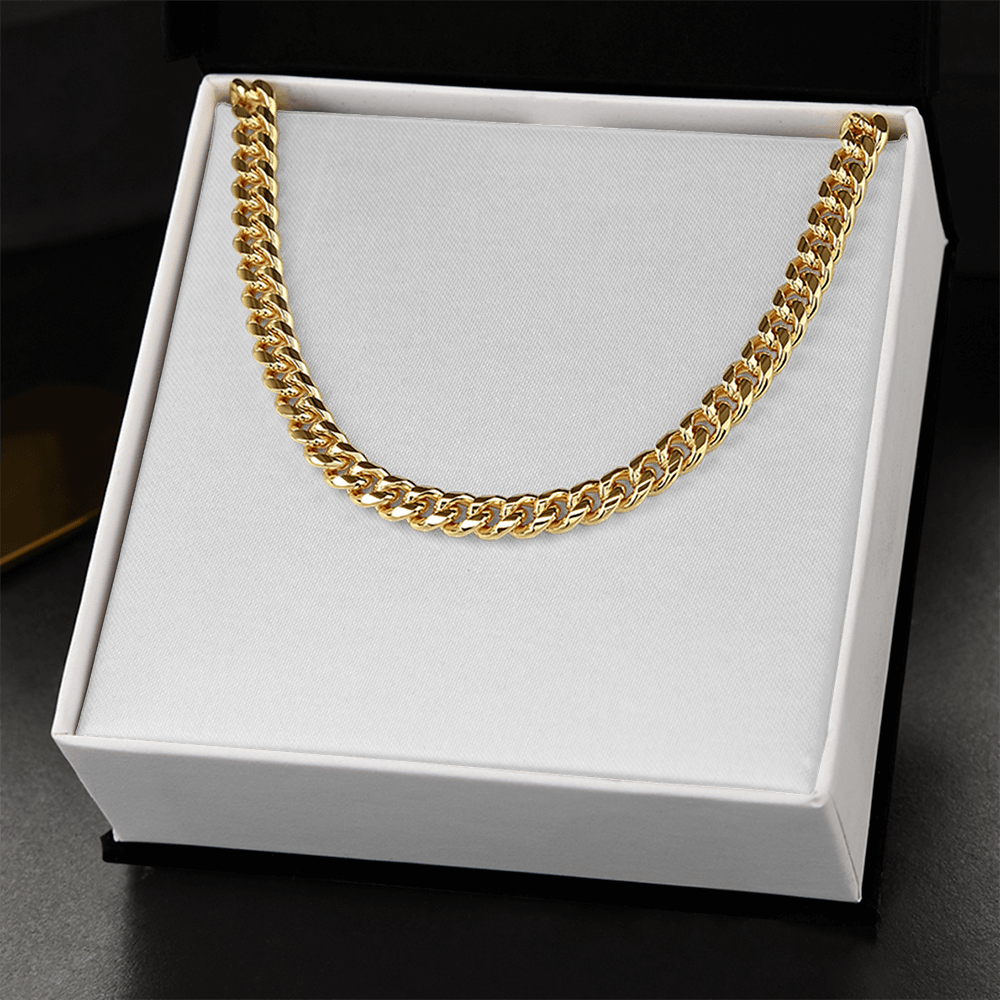 Cuban Link Chain Necklace for Men - Premium Gold/Silver Thick Chain Jewelry