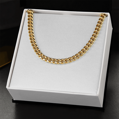 Cuban Link Chain Necklace for Men - Premium Gold/Silver Thick Chain Jewelry
