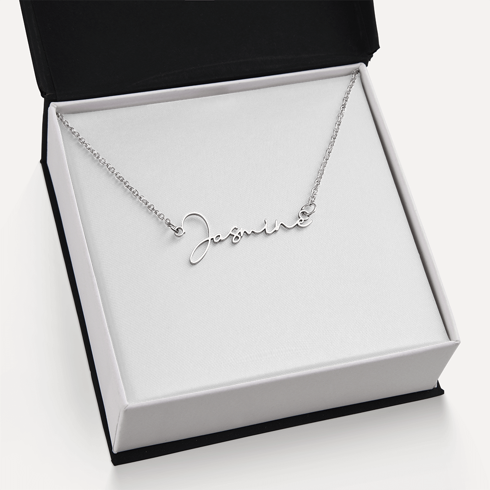 Personalized Signature Name Necklace - Custom Handwriting Jewelry Gift for Her