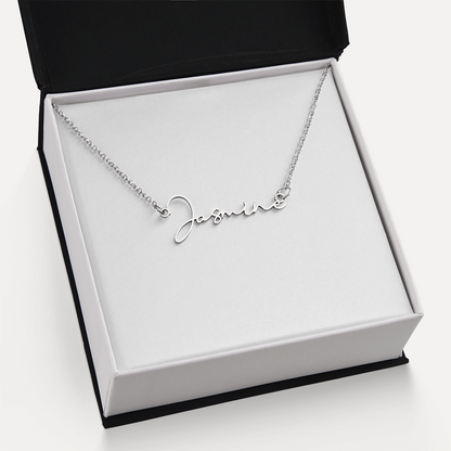 Personalized Signature Name Necklace - Custom Handwriting Jewelry Gift for Her