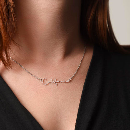 Personalized Signature Name Necklace - Custom Handwriting Jewelry Gift for Her