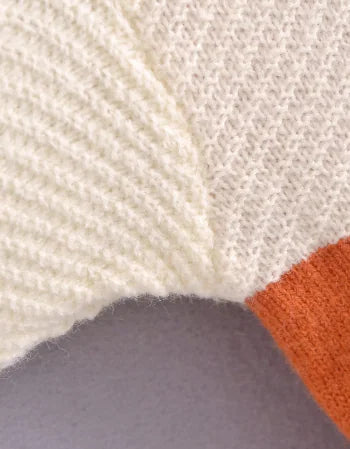 Loose Long-Sleeved Knitted Pullover Sweater